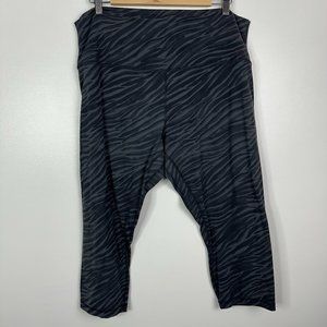 Lululemon Align High Rise Crop Legging Zebra Print Plus Size 18